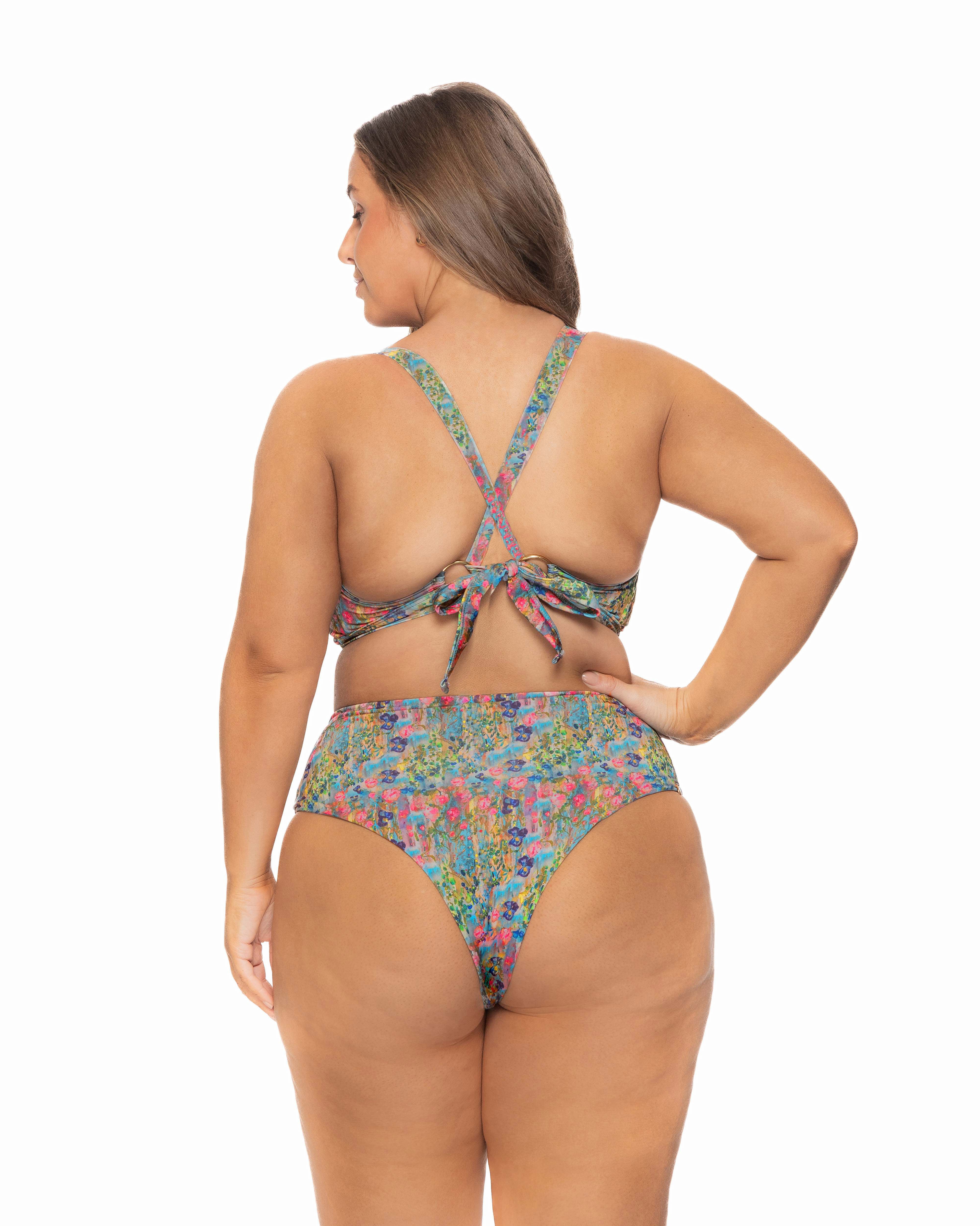 Madison bikini set botanic - Lybethras Swimwear 