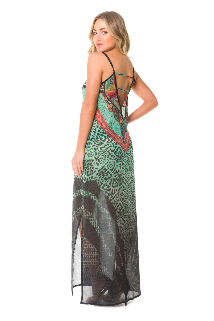 Africa Long Dress - Lybethras Swimwear
