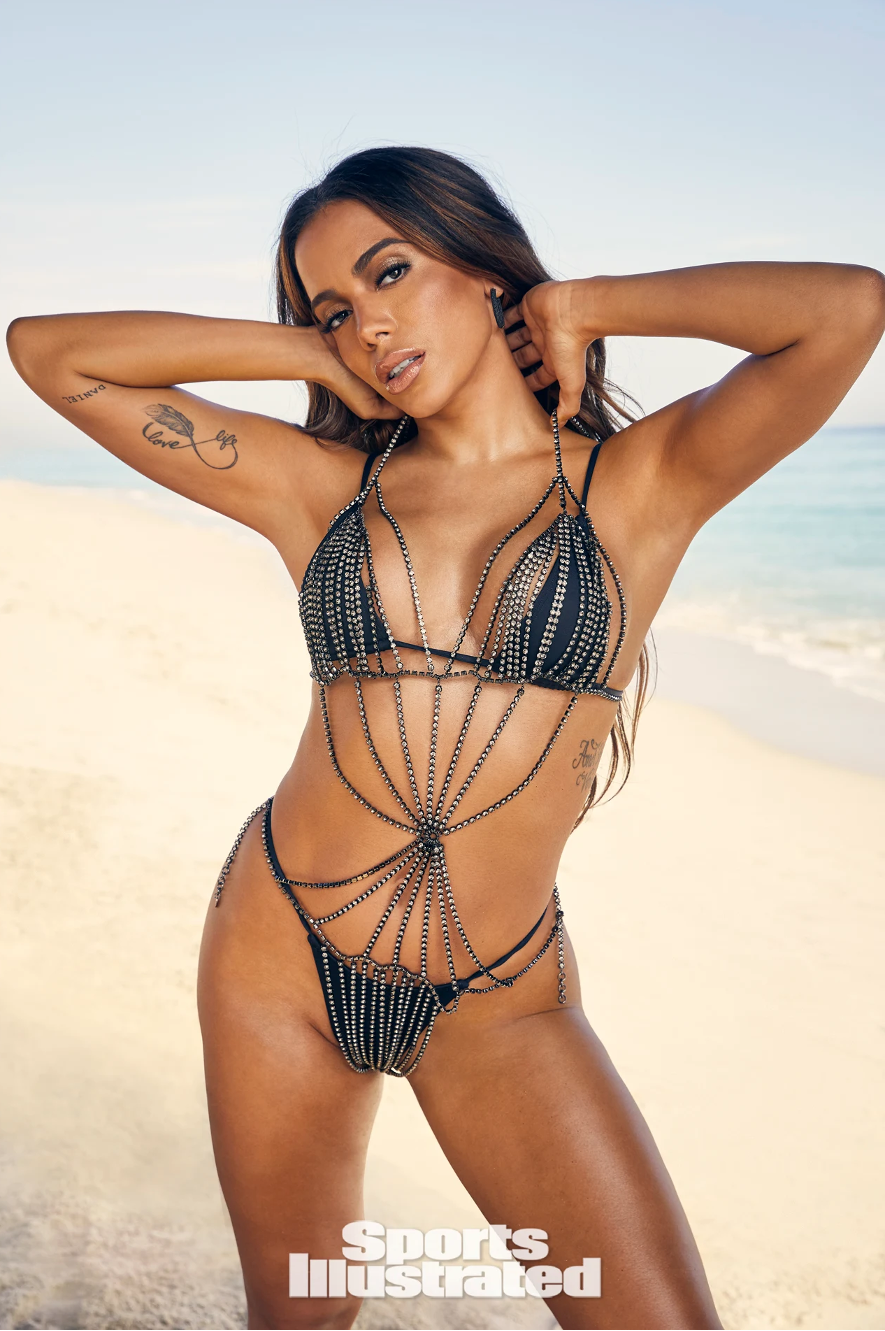Anitta Black Bikini set SI - Lybethras Swimwear