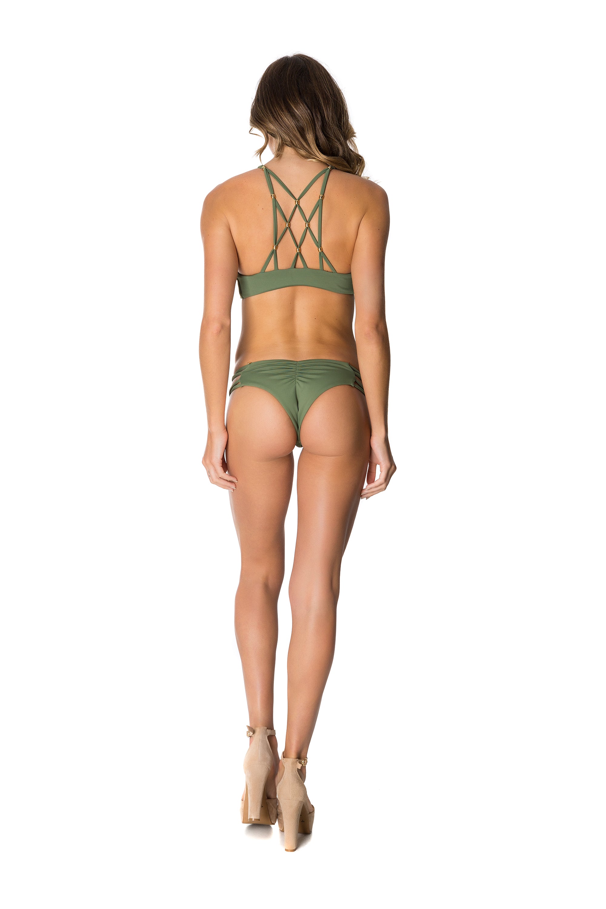 Mairin Bottom in Olive Green - Lybethras Swimwear